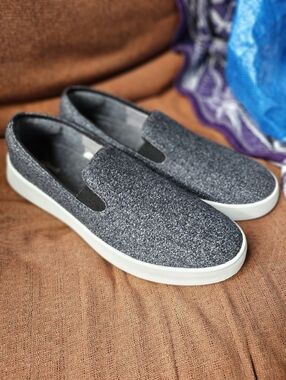 Men's Allbirds Grey Wool Cruiser Slip On Sneakers 12.5 Worn Once